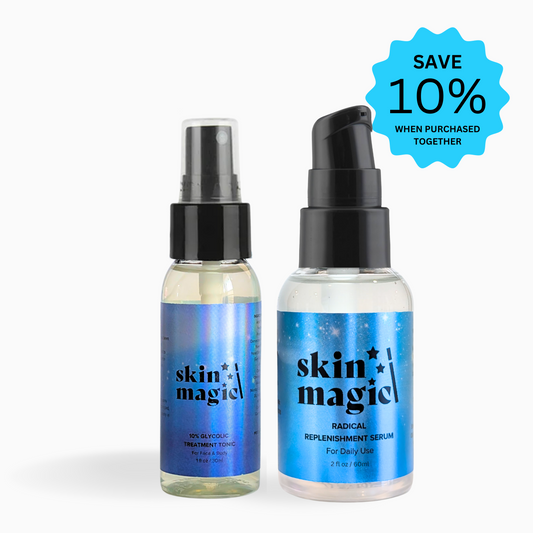 Travel Size Glycolic toner + Hydrating Serum