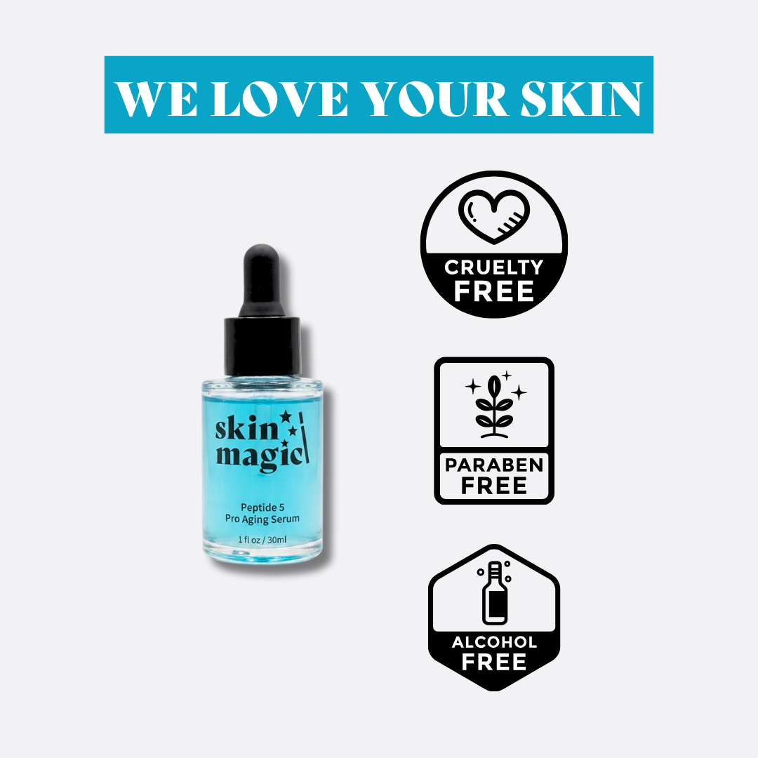 Peptide 5 Pro-Aging Serum, cruelty-free formula, promotes youthful skin, peptide serum for wrinkles, 1.6 oz.